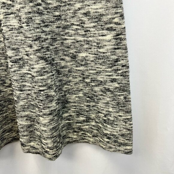 Theory Womens A Line Dress Black Marled Jewel Neck Short Sleeve Wool Blend S - Picture 5 of 10